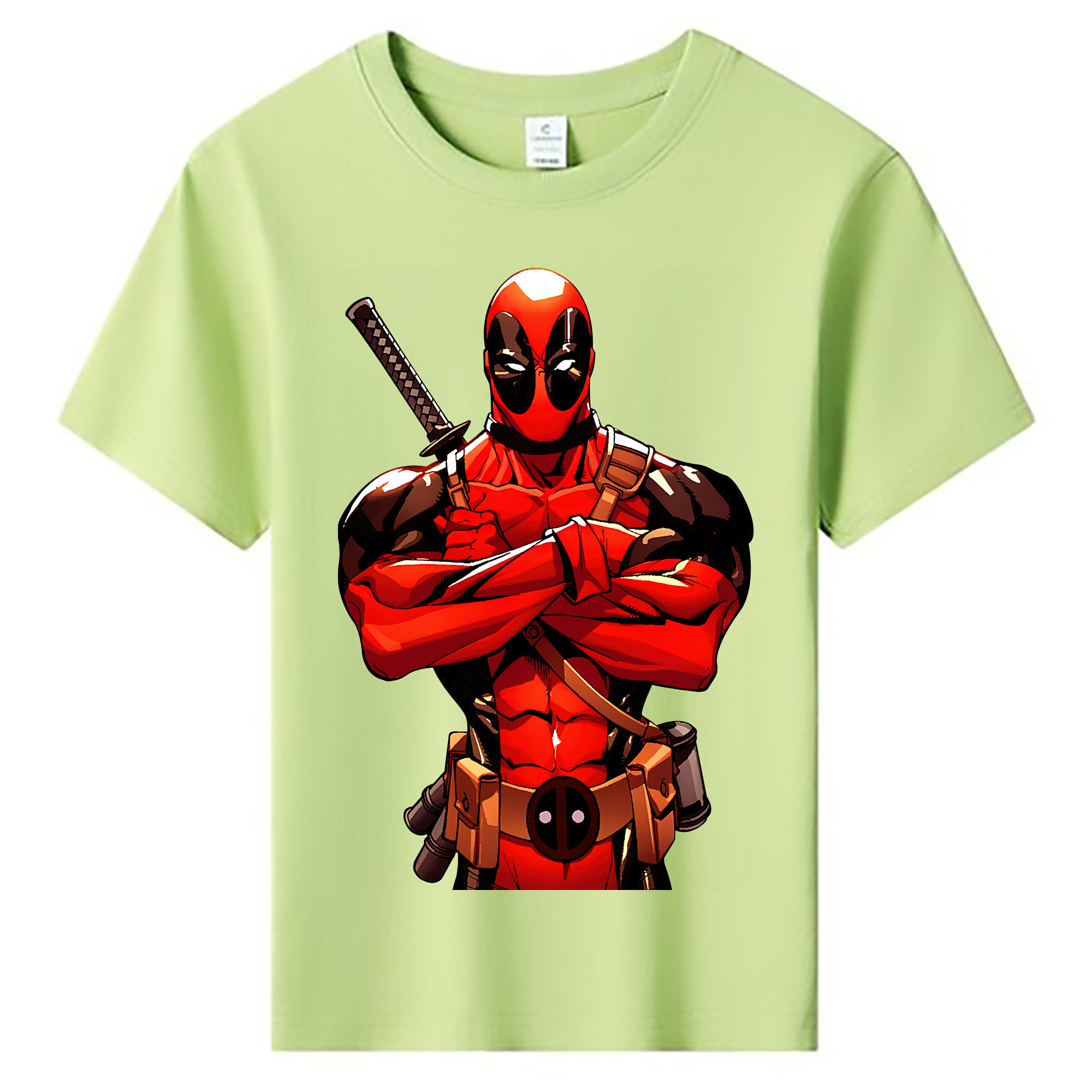 （画像用） Deadpool デッドプール 綿100％キッズTシャツ（フロントプリント）
